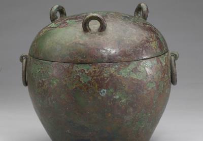 图片[2]-Dui food container with ring handles, Warring States Period (475-221 BCE)-China Archive